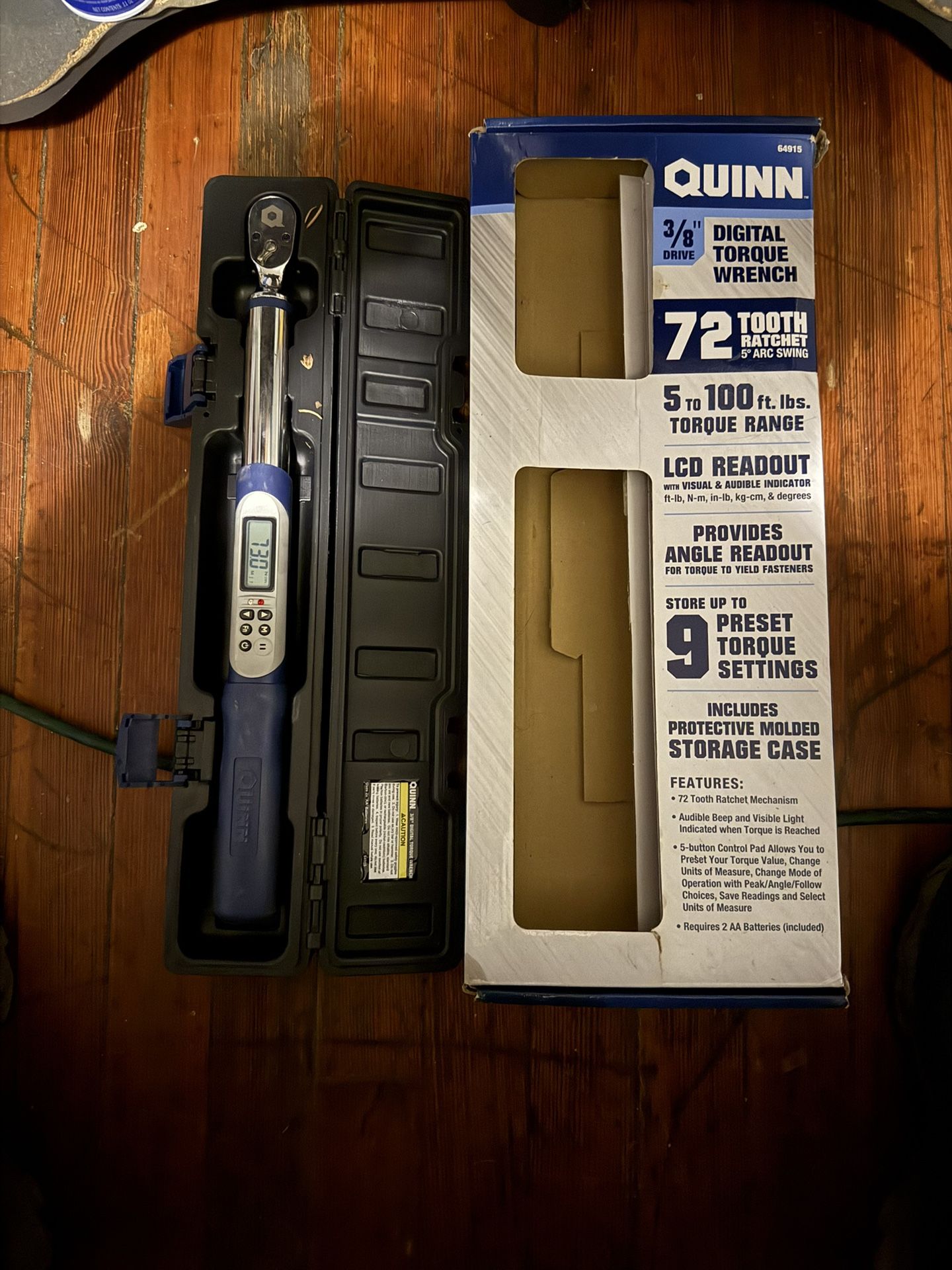The QUINN® 3/8 in. digital torque wrench