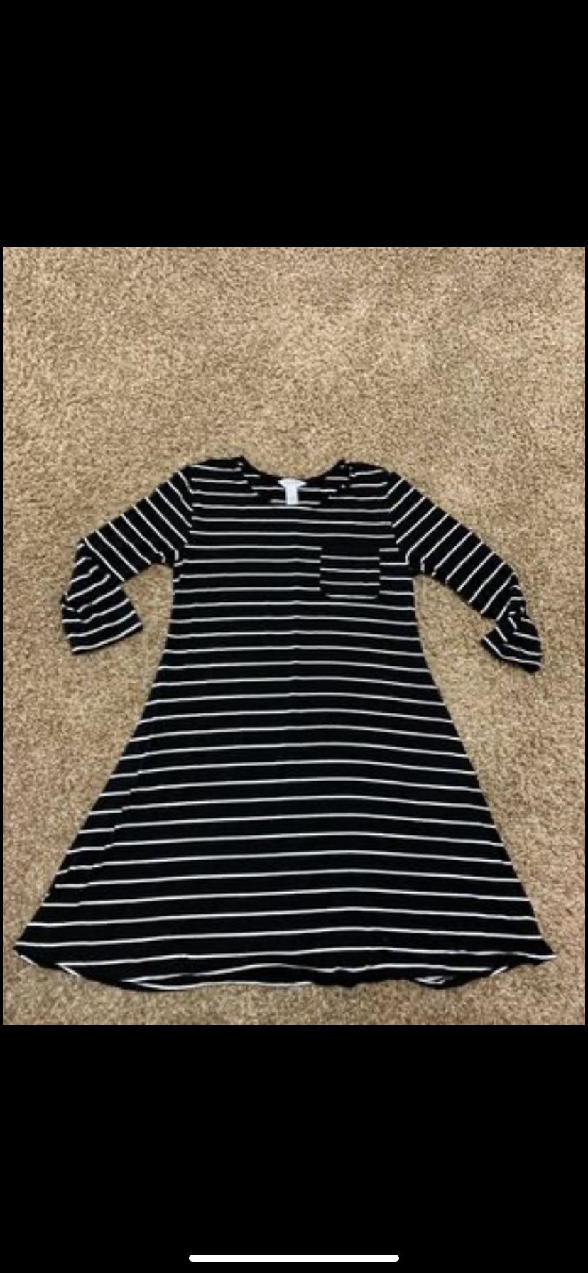 black striped dress size medium or 8/10
