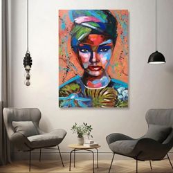 Abstract Lady Painting 1 Of 1 40x60