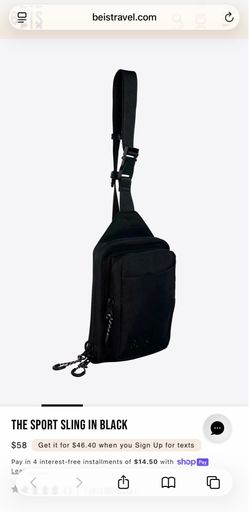 BEIS The Sport Sling  in Black