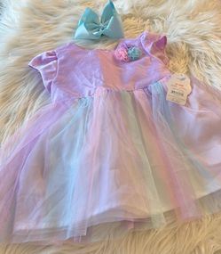 New! Wonder Nation Baby Dress w/ Headband *6-9 Months