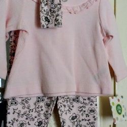 Brand New Baby Girls 6- months Outfit Set