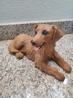 Vintage Golden Retriever Resin Statute 