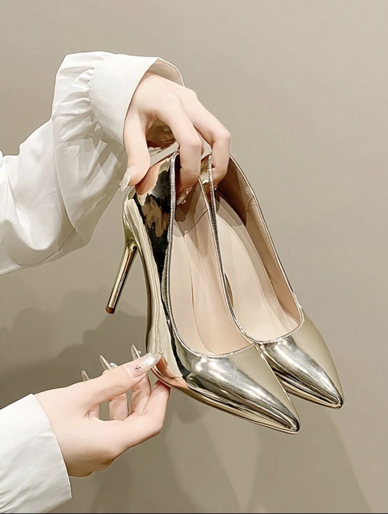 Brand New Gold Heels