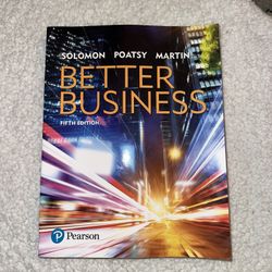 “Better Business”-5th Edition-paperback Textbook-Pearson Learning