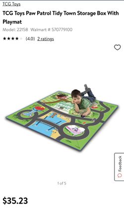 *NEW* Paw Patrol Tidy Town Storage Box with Mat