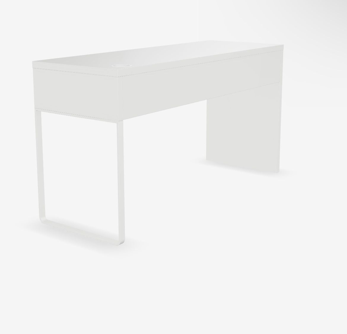 White IKEA Desk 