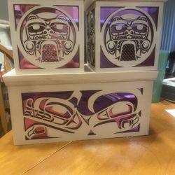 Mitered acrylic bentwood box