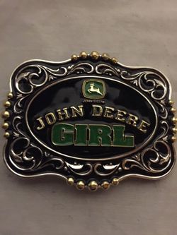John Deer girl belt buckle "very cute"