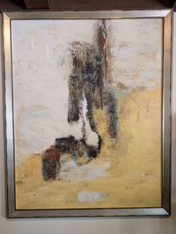 Huge Hand Embellished Giclee Painting