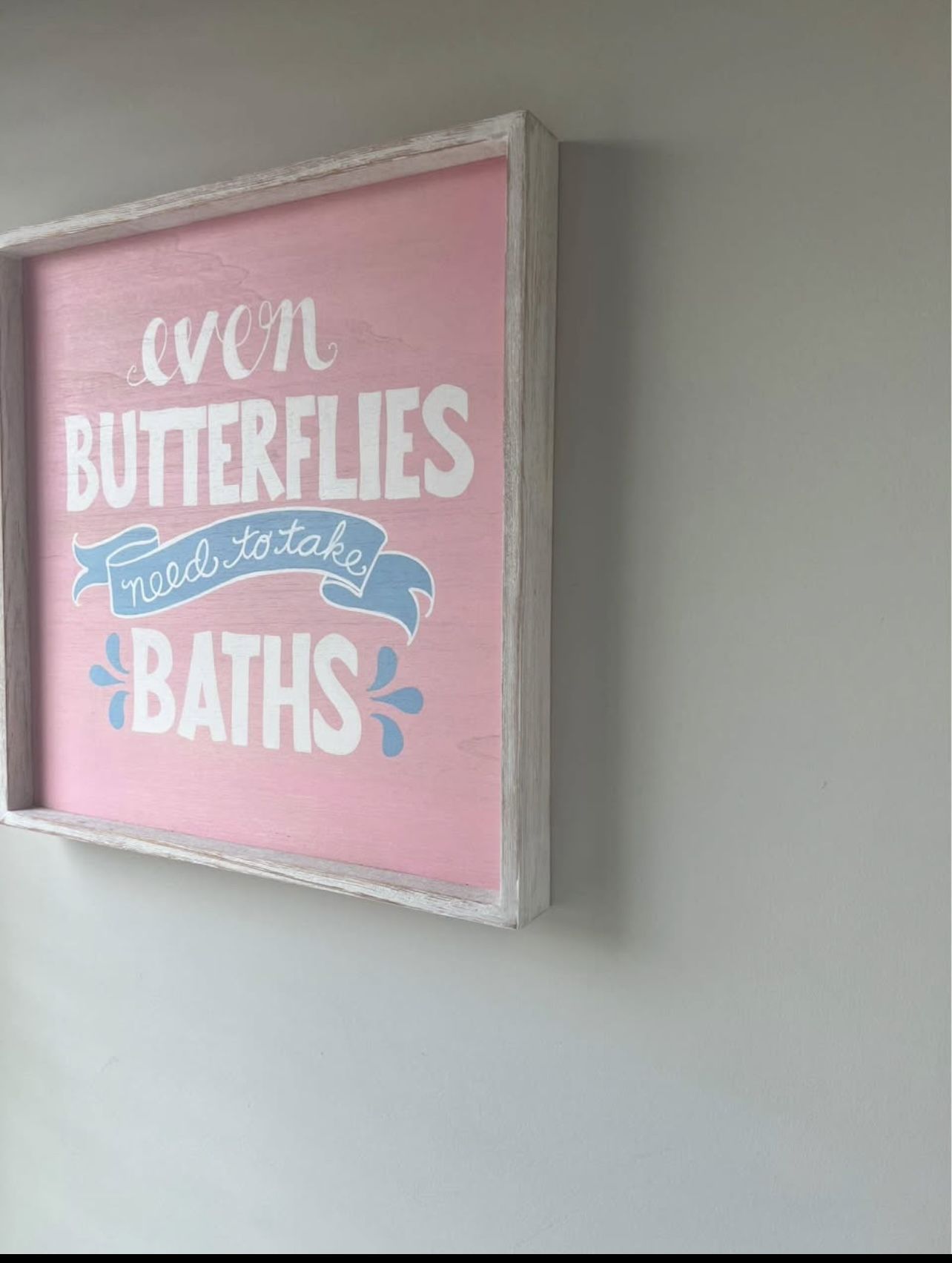 Even Butterflies Take Baths Art