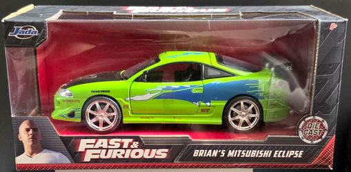 Fast & Furious Brian's Mitsubishi Eclipse Green 1:24 Diecast