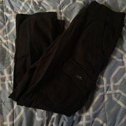 Black Wrangler Cargo Pants