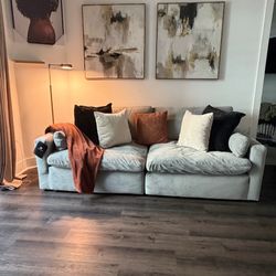 Modular gray couch