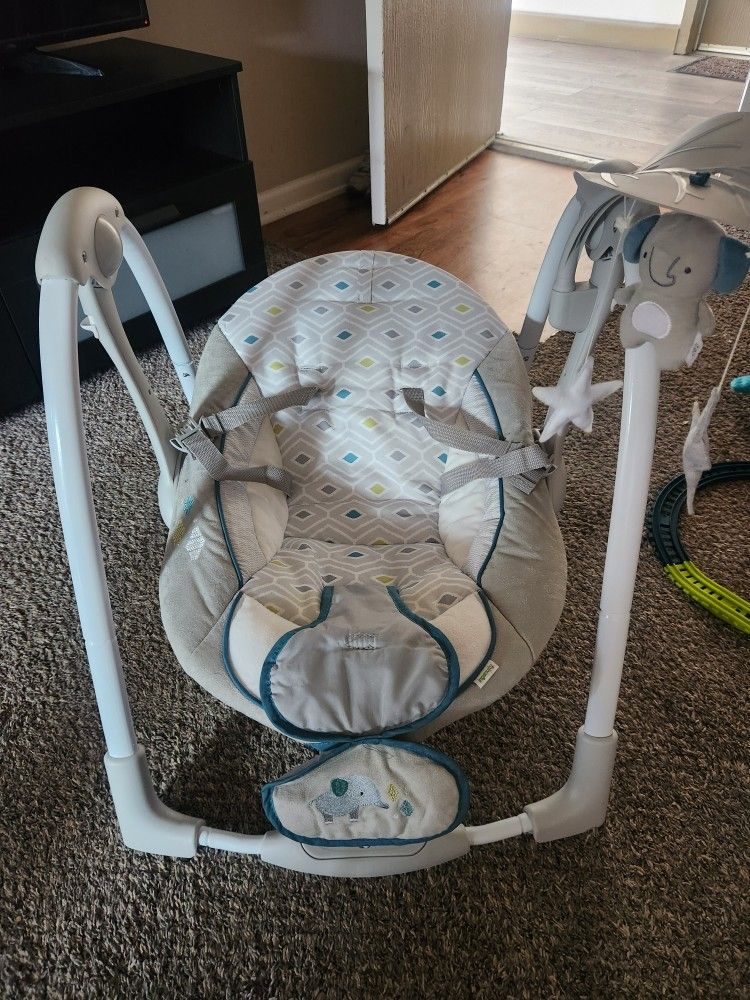 Ingenuity 2 In 1 Vibrating Swinging Chair