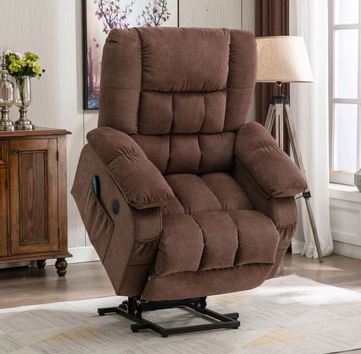 Recliner Lift Chair Sofa - Light Brown
