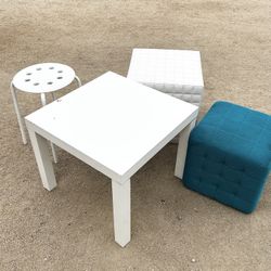 $5 EACH SMALL TABLES & FOOTSTOOLS 47TH AVE. AND DOBBINS IN LAVEEN