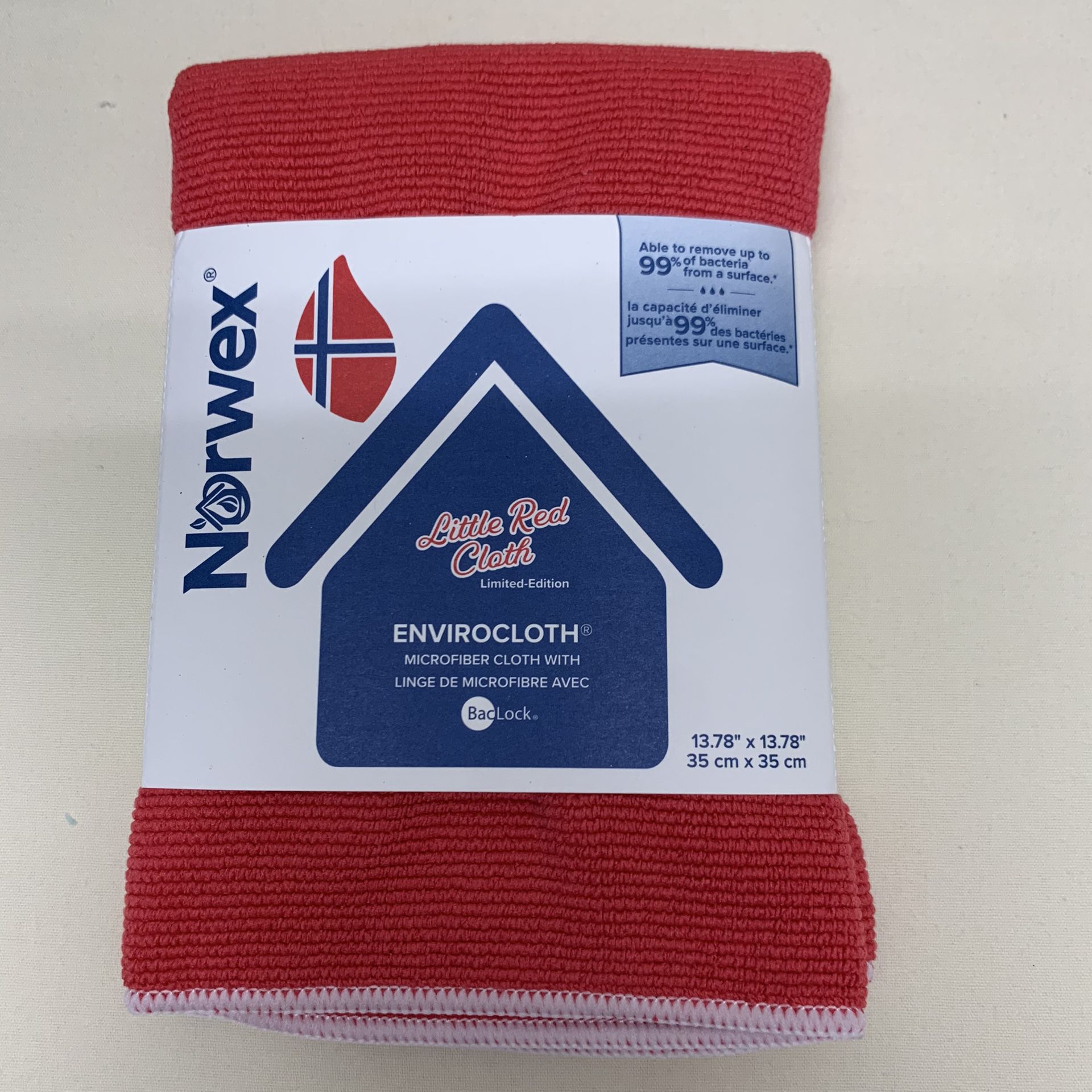 Norwex Microfiber Enviro Cleaning Cloth Limited Edition Red