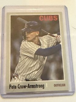 Pete Crow-Armstrong Cubs Rookie Baseball Card