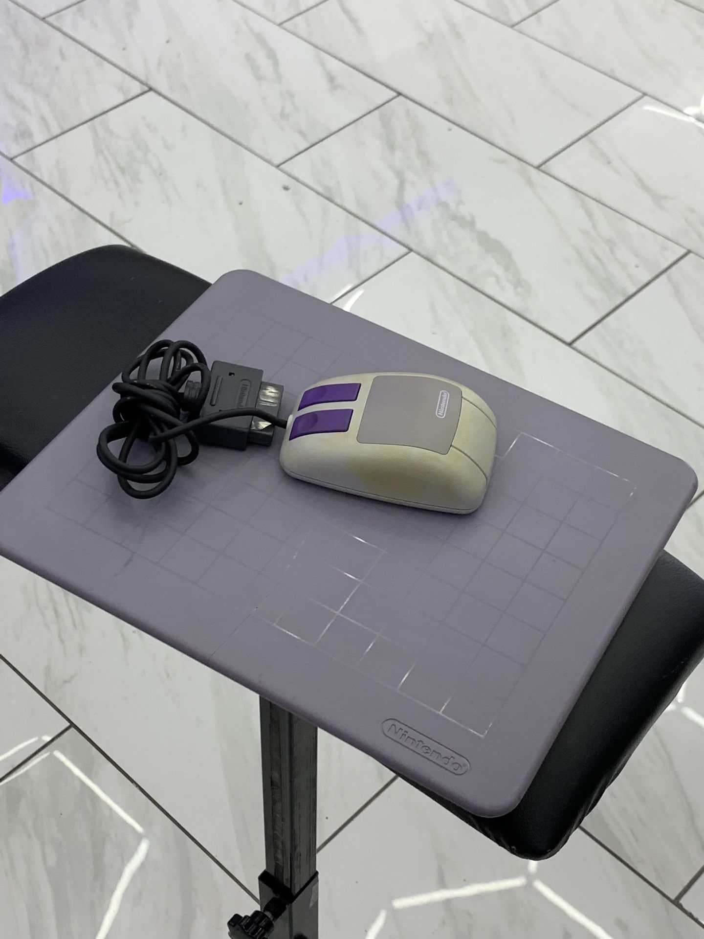 SNES Mousepad And Mouse Super Nintendo