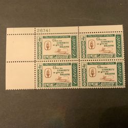 PATRICK HENRY CREDO Block Stamps