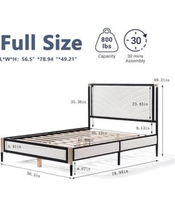 Brand new full size bed frame