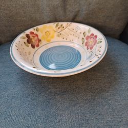 Royal Norfolk Flower Print Ceramic Round Salad Bowl.