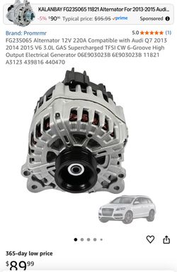Alternator Audi Q7 2013