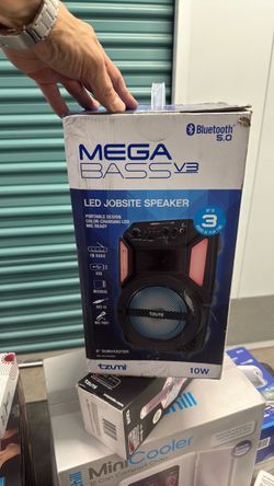Tzumi Mega Bass V3 LED Jobsite Speaker