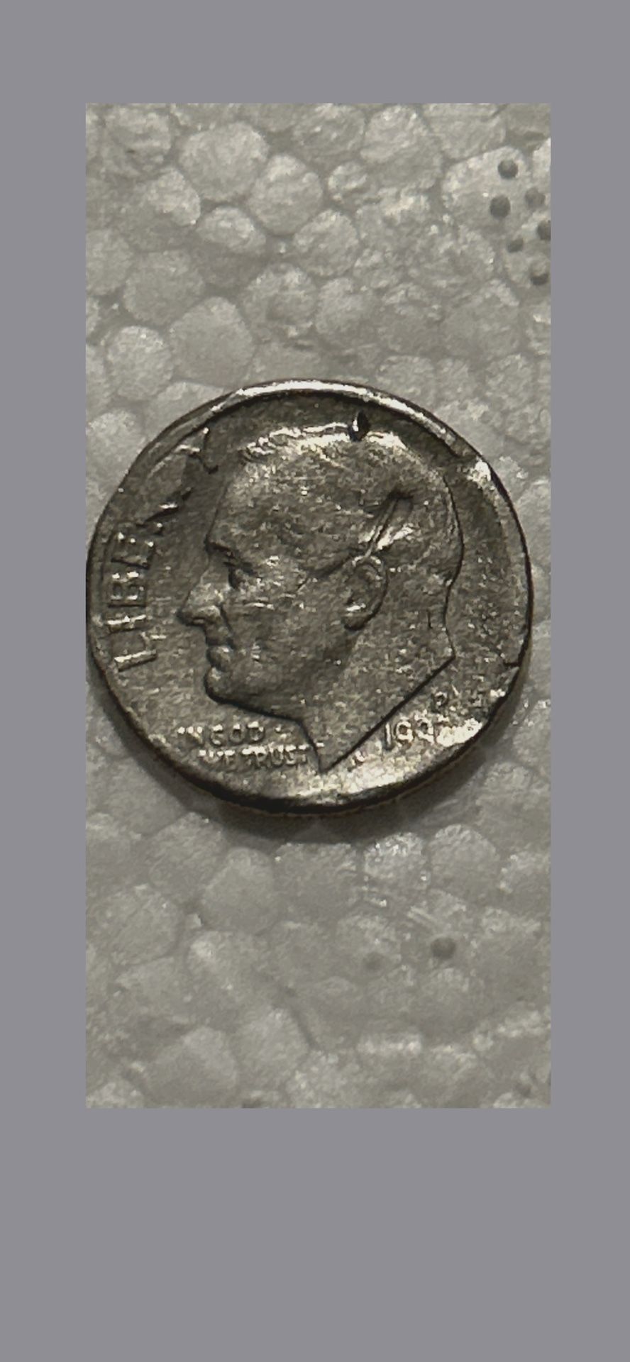 1(contact info removed) P Dime Missing Letters / Year Mint Error 