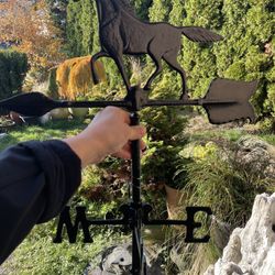 Cast Iron Metal Clamp Horse Weathervance