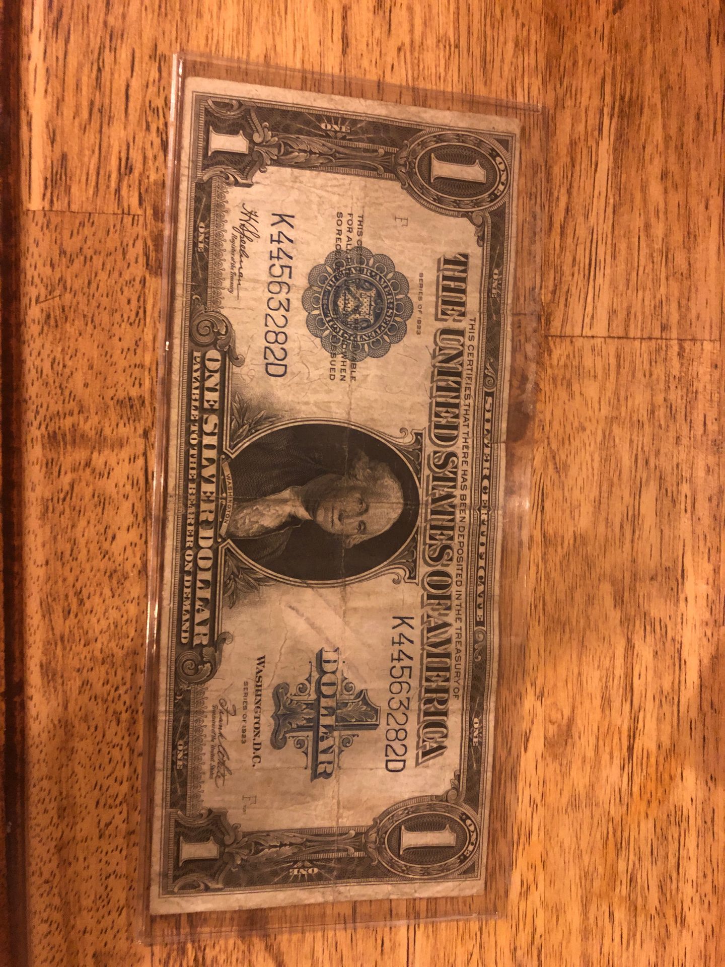 1923. 1$ Horse Blanket Large note