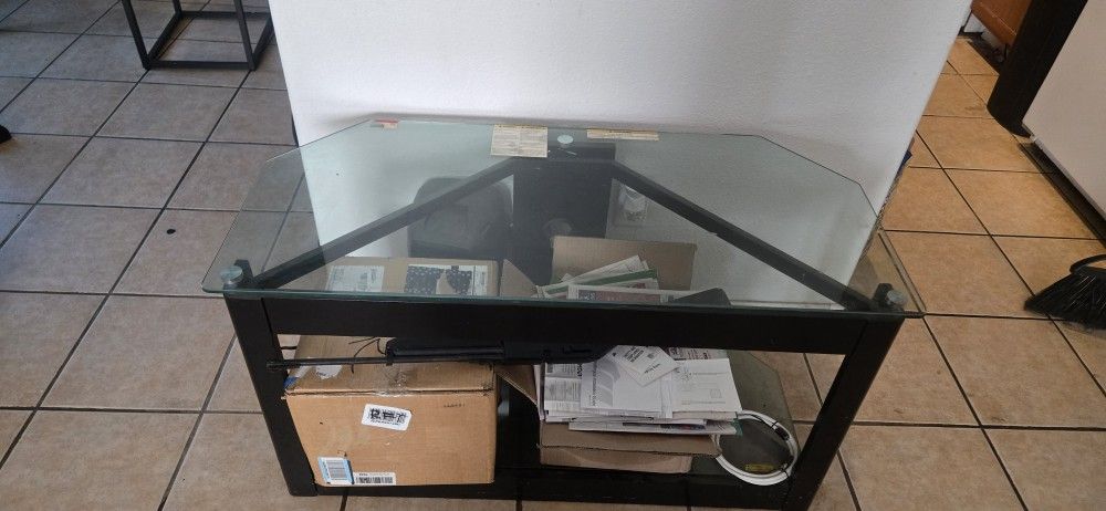 Glass TV Stand