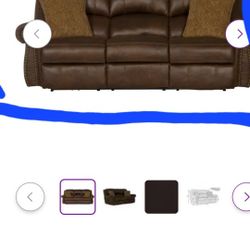 RECLINER SOFA - ONLY 6 MONTHS OLD 
