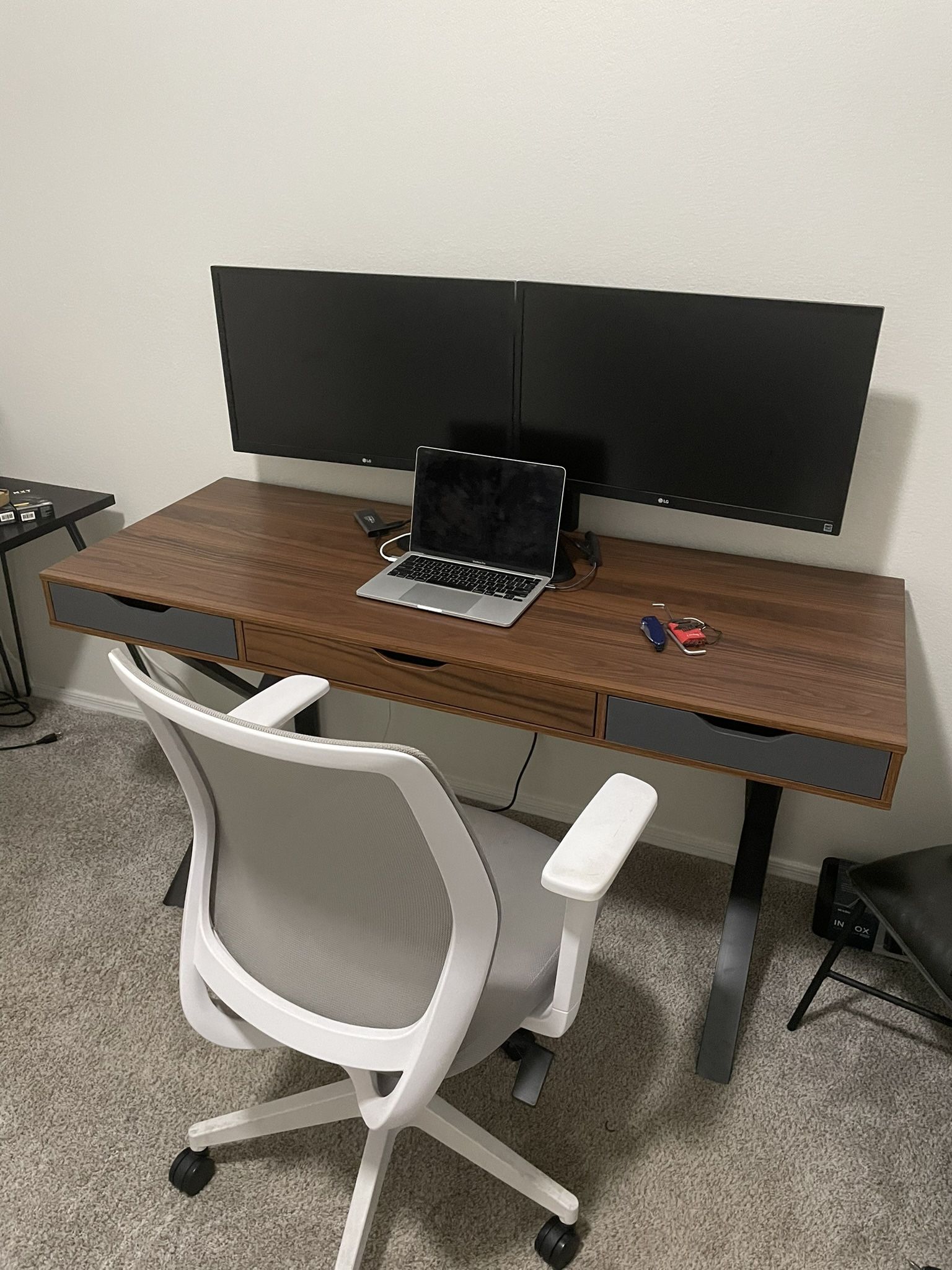 Dual Monitors With Stand