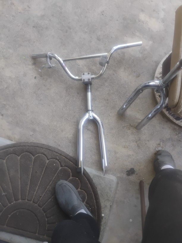 Set Of Redline Handlebars And Forks Original