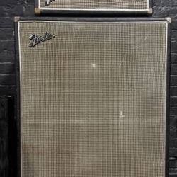 1968 Fender Bassman 50w Guitar Bass Amplifier and 2x15 Cabinet