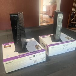 2 Netgear Cable WiFi Modems AC1750 & AC1900 Both $25