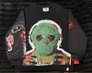 Young Boy Graphic Tapestry Crewneck Sweatshirt XL