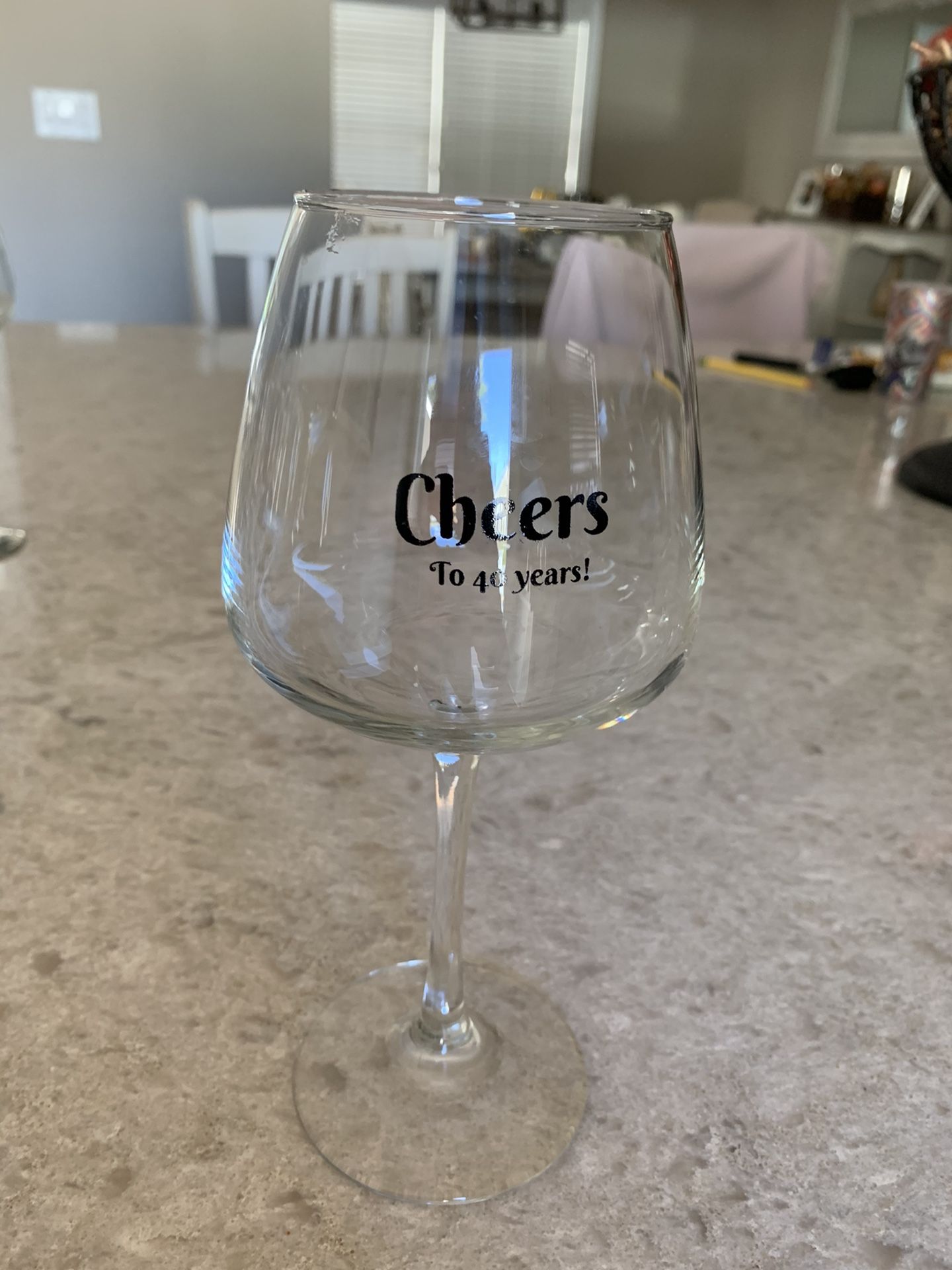 10 40th birthday wine glasses