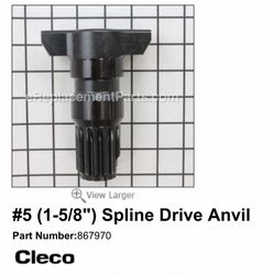 Spline drive anvil