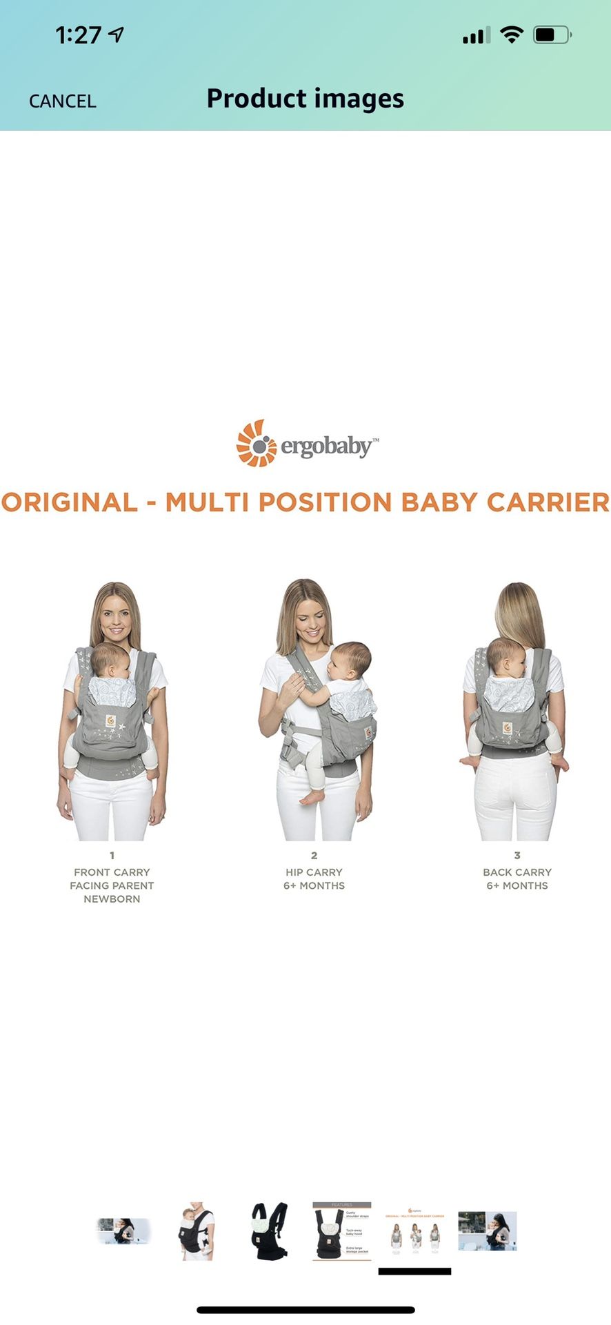 Ergobaby Multi Position Baby Carrier