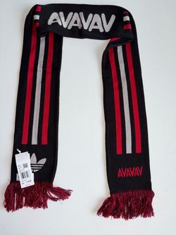 Adidas x AVAVAV Souvenir Striped Scarf Black/Red/Gray/White.