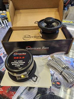 American Bass 3.5" Pair For $39.99