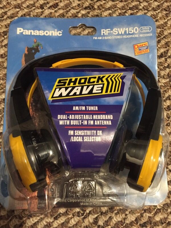 Panasonic Shockwave am/fm stereo headset