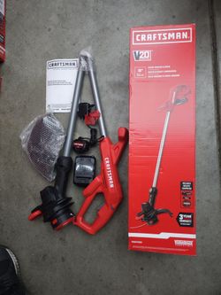 CRAFTSMAN WEEDWACKER V20 Cordless String Trimmer & Edger, 10-inch (Tool Only)