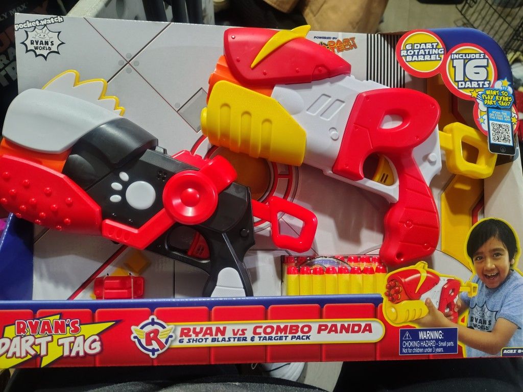 Ryan's World dart tag toy