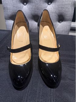Christian Louboutin Black 3 1/2 inch Heels