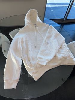 Men’s Dior Oblique White Terrycloth Hoodie