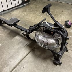 MaxKare Water Rowing Machine + Seat Cushion